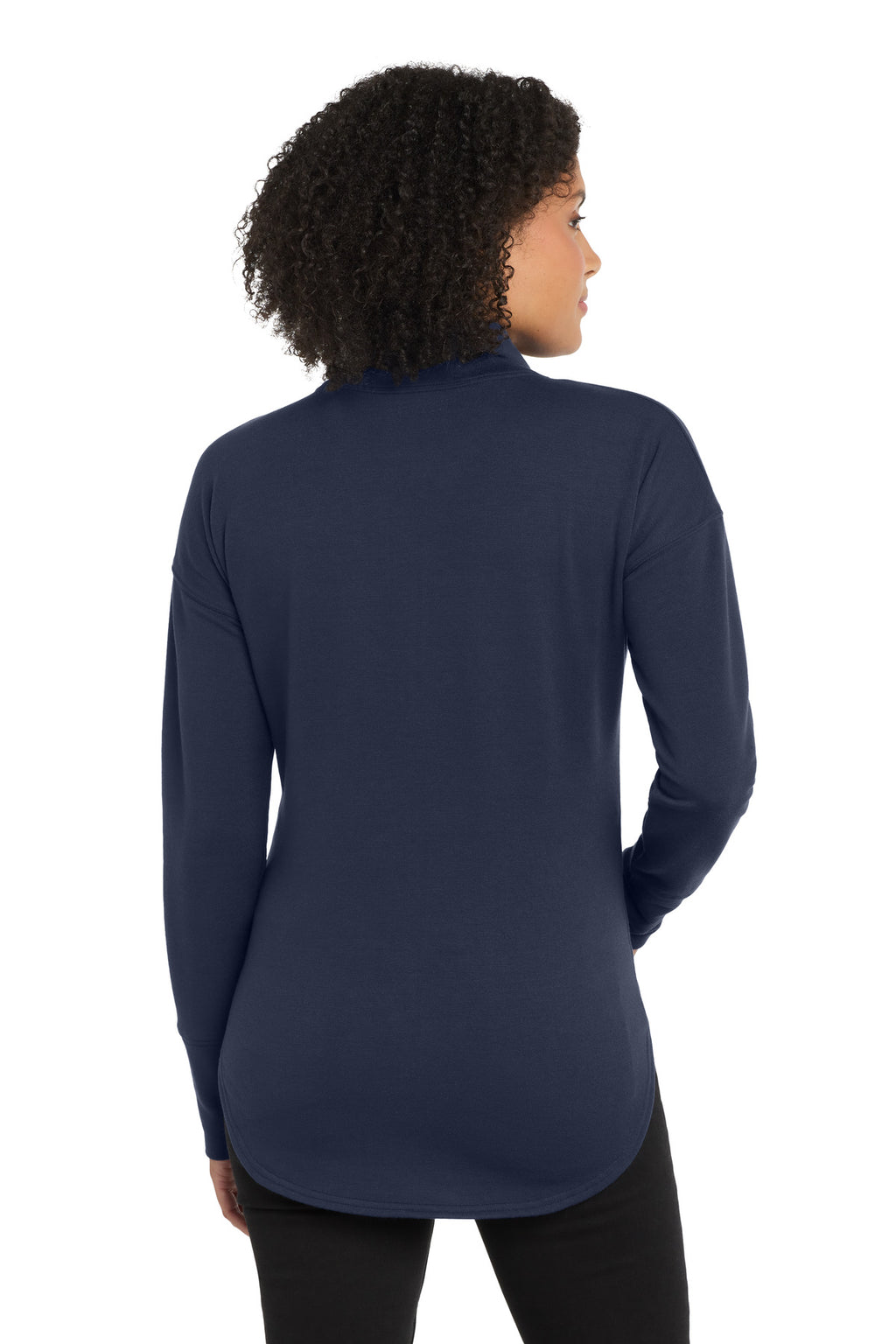 OGIO Women's Luuma Full-Zip Fleece. LOG812 - River Blue Navy - back