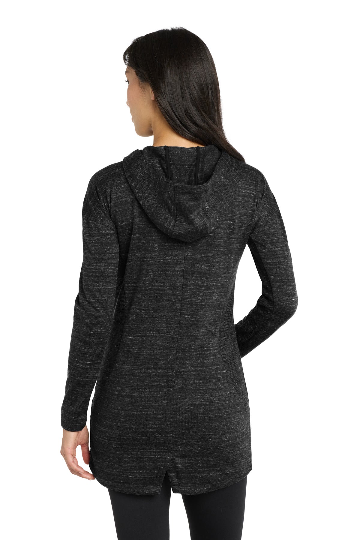 OGIO Women's Flux Full-Zip Hoodie LOG823 - Blacktop Heather - back