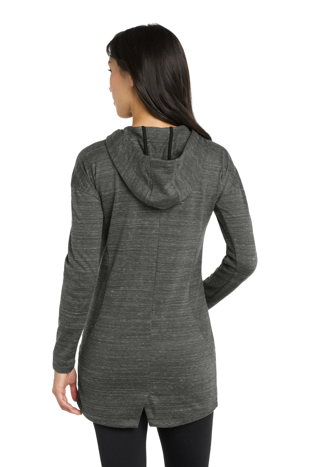 OGIO Women's Flux Full-Zip Hoodie LOG823 - Tarmac Grey Heather - back
