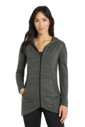 OGIO Women's Flux Full-Zip Hoodie LOG823 - Tarmac Grey Heather - front