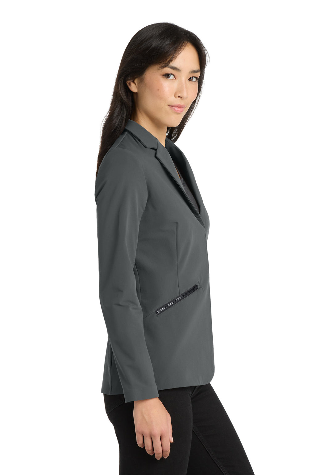 OGIO Women's Fusion Blazer LOG824 - Tarmac Grey - side