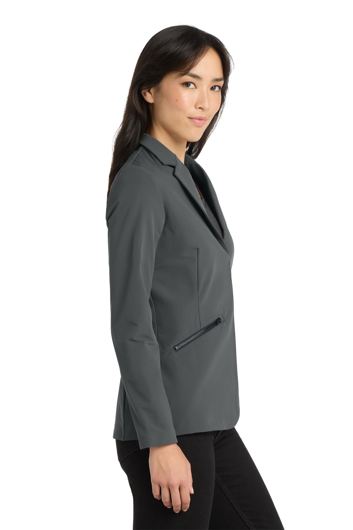 OGIO Women's Fusion Blazer LOG824 - Tarmac Grey - side
