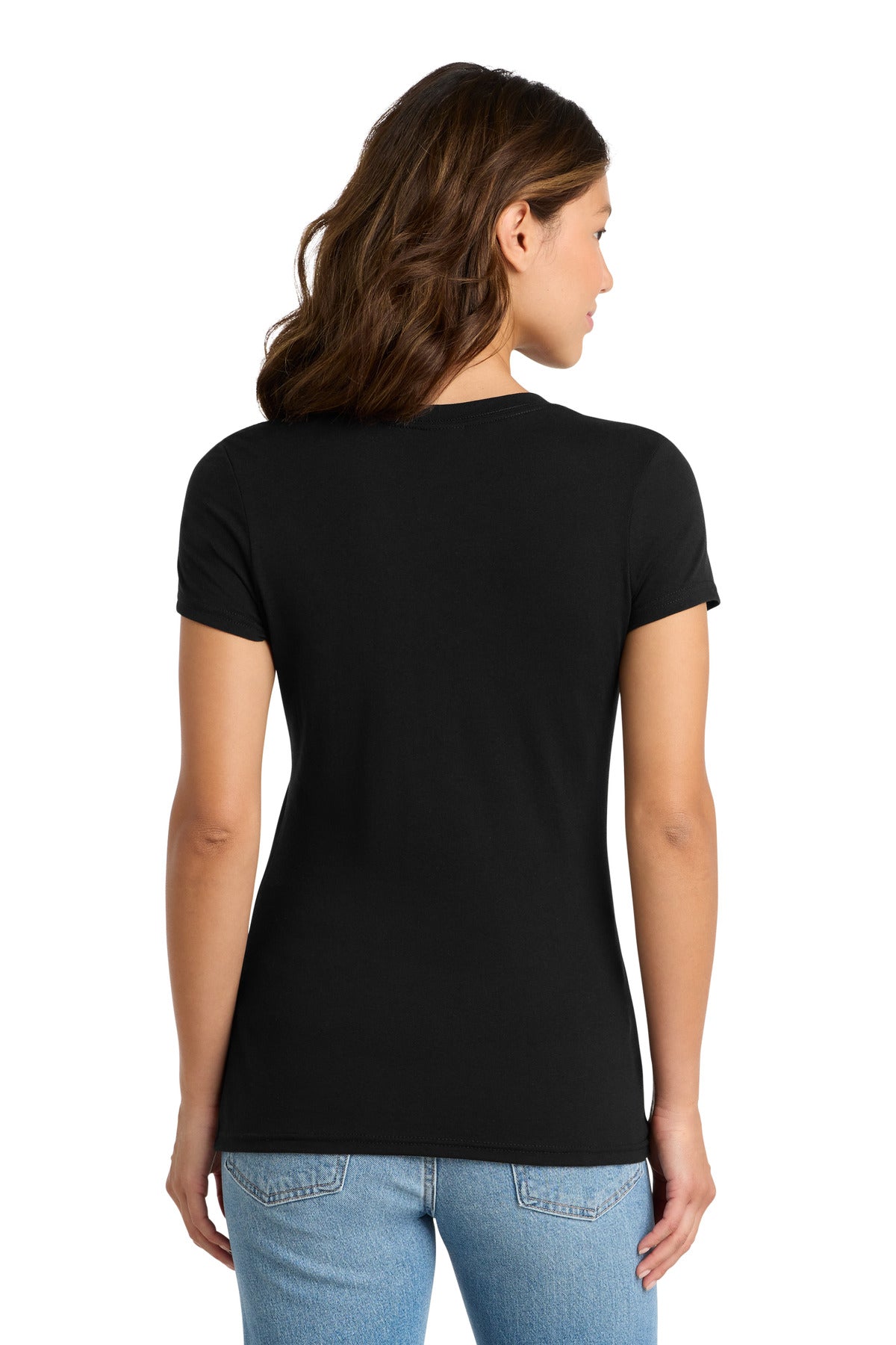 Port & Co Women's Tri-Blend V-Neck Tee. LPC330V - Black - back