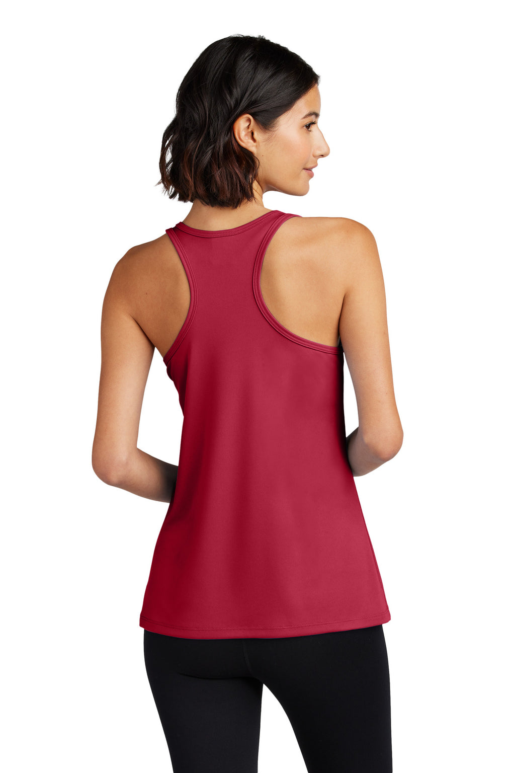 Port & Co Women's Performance Tank LPC380TT - Red - back