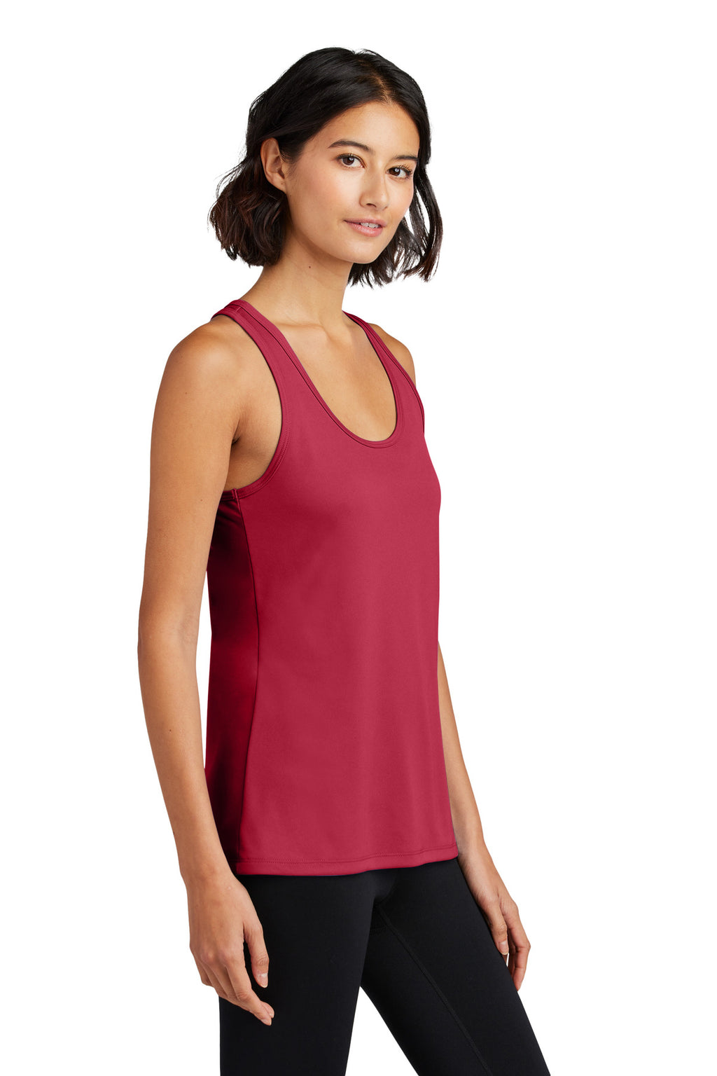 Port & Co Women's Performance Tank LPC380TT - Red - side