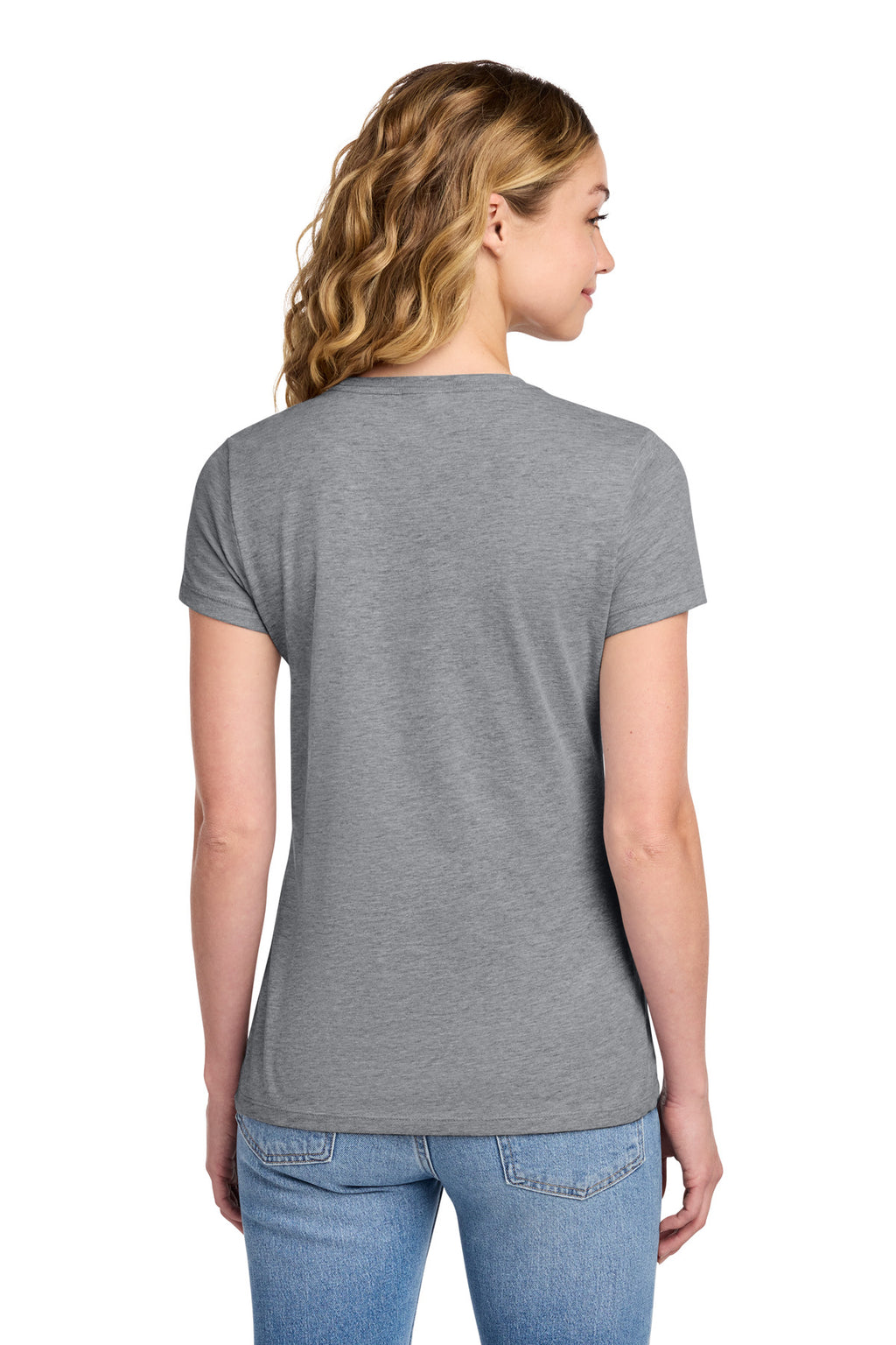 Port & Co Women's Fan Favorite Tee. LPC450 - Athletic Heather - back
