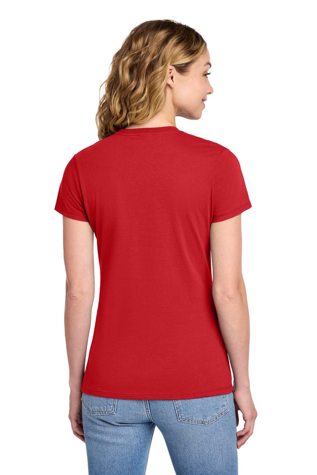 Port & Co Women's Fan Favorite Tee. LPC450 - Bright Red - back