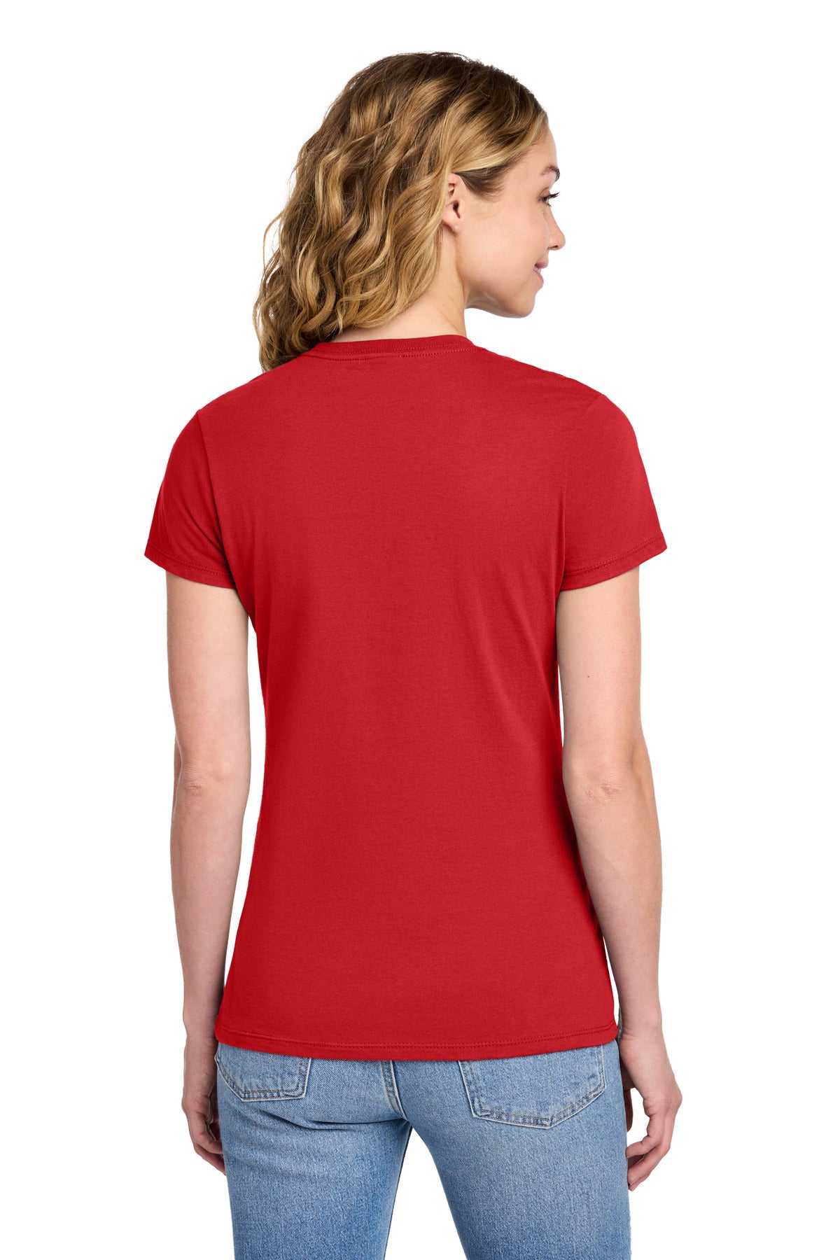 Port & Co Women's Fan Favorite Tee. LPC450 - Bright Red - back