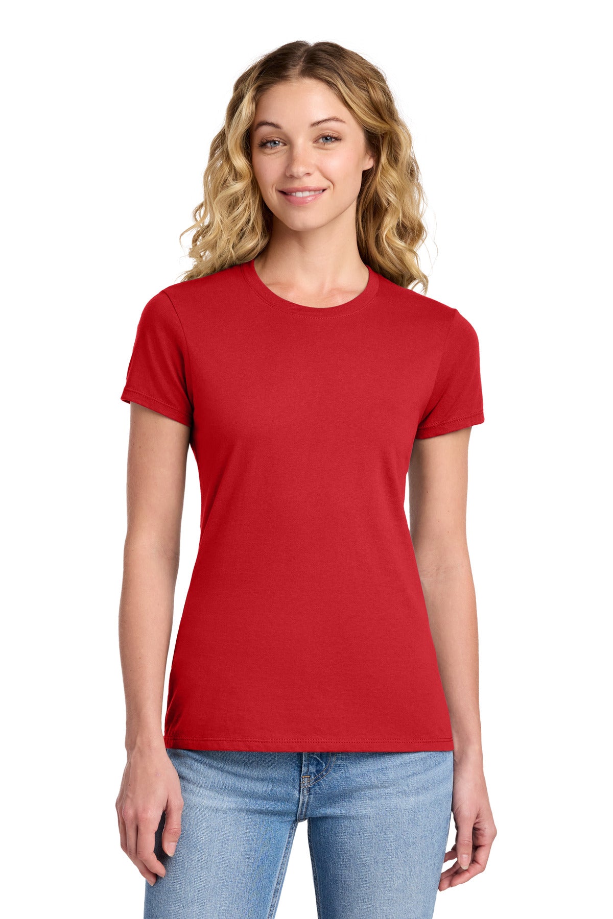 Port & Co Women's Fan Favorite Tee. LPC450 - Bright Red - front