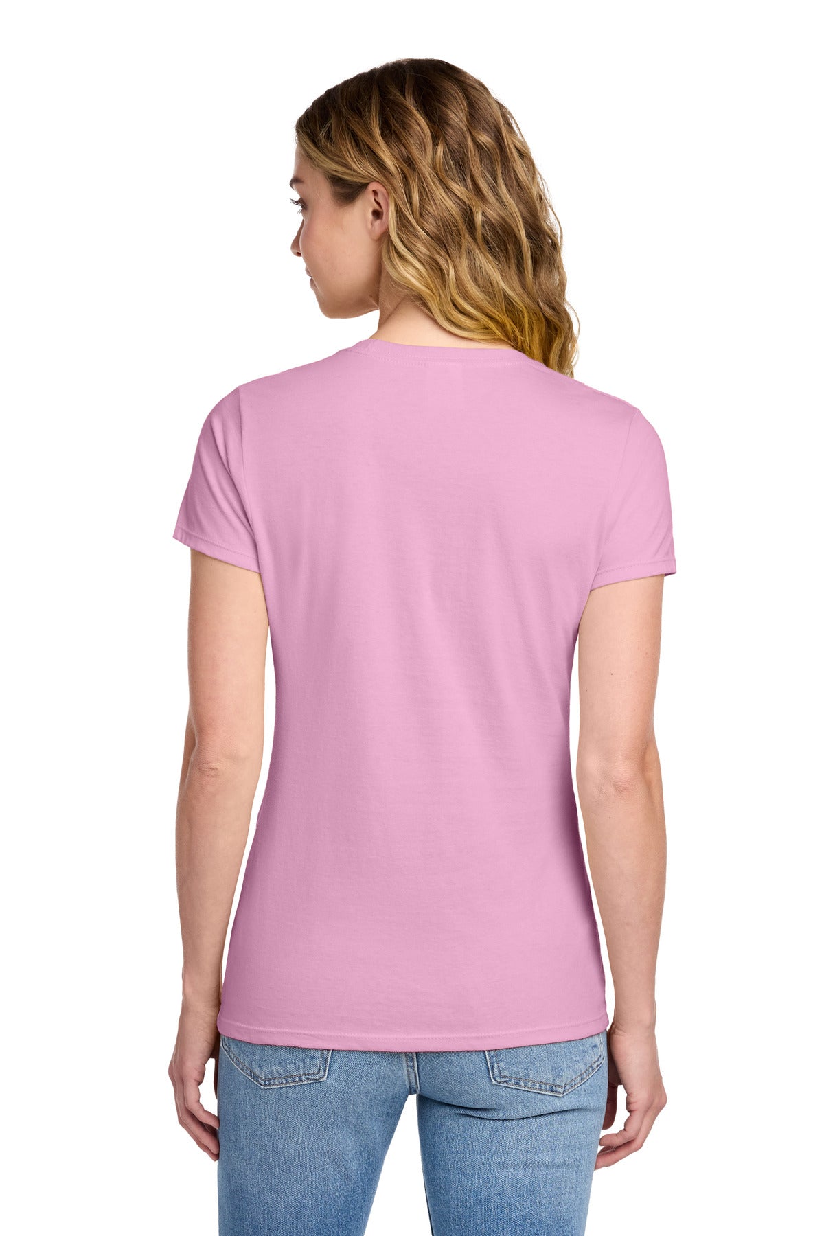 Port & Co Women's Fan Favorite Tee. LPC450 - Candy Pink - back