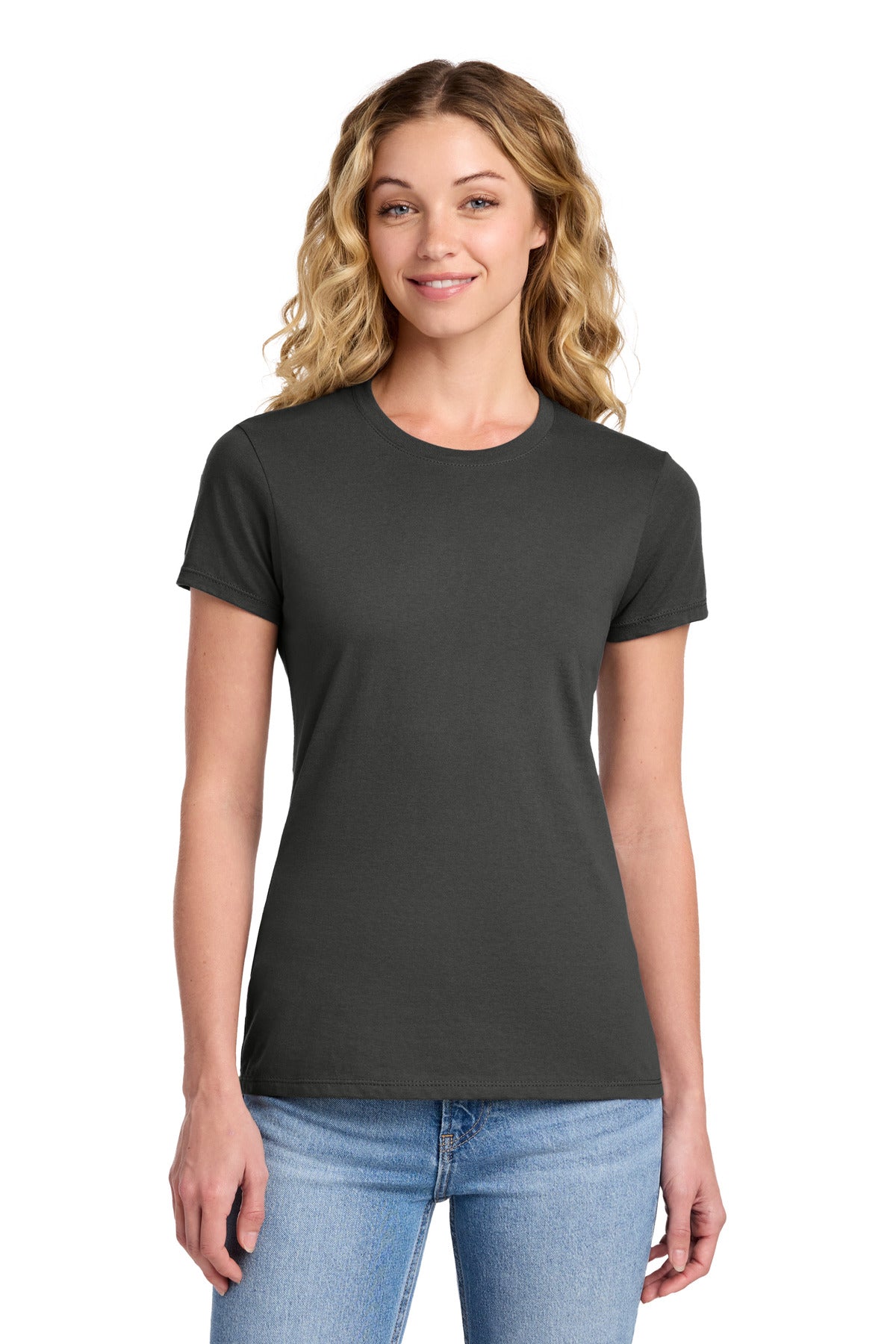 Port & Co Women's Fan Favorite Tee. LPC450 - Charcoal - front