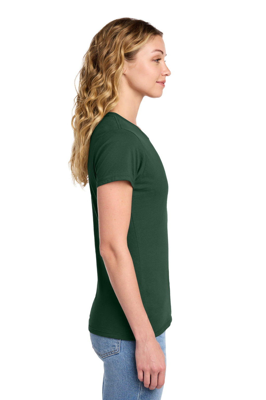 Port & Co Women's Fan Favorite Tee. LPC450 - Forest Green - side