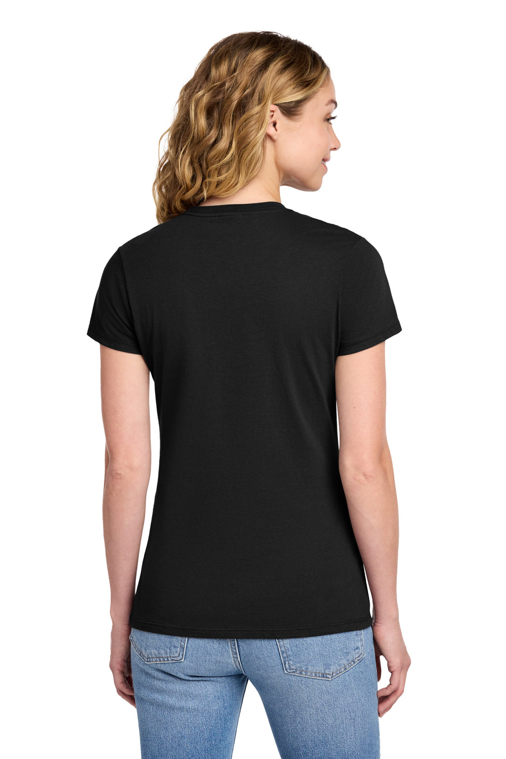 Port & Co Women's Fan Favorite Tee. LPC450 - Jet Black - back