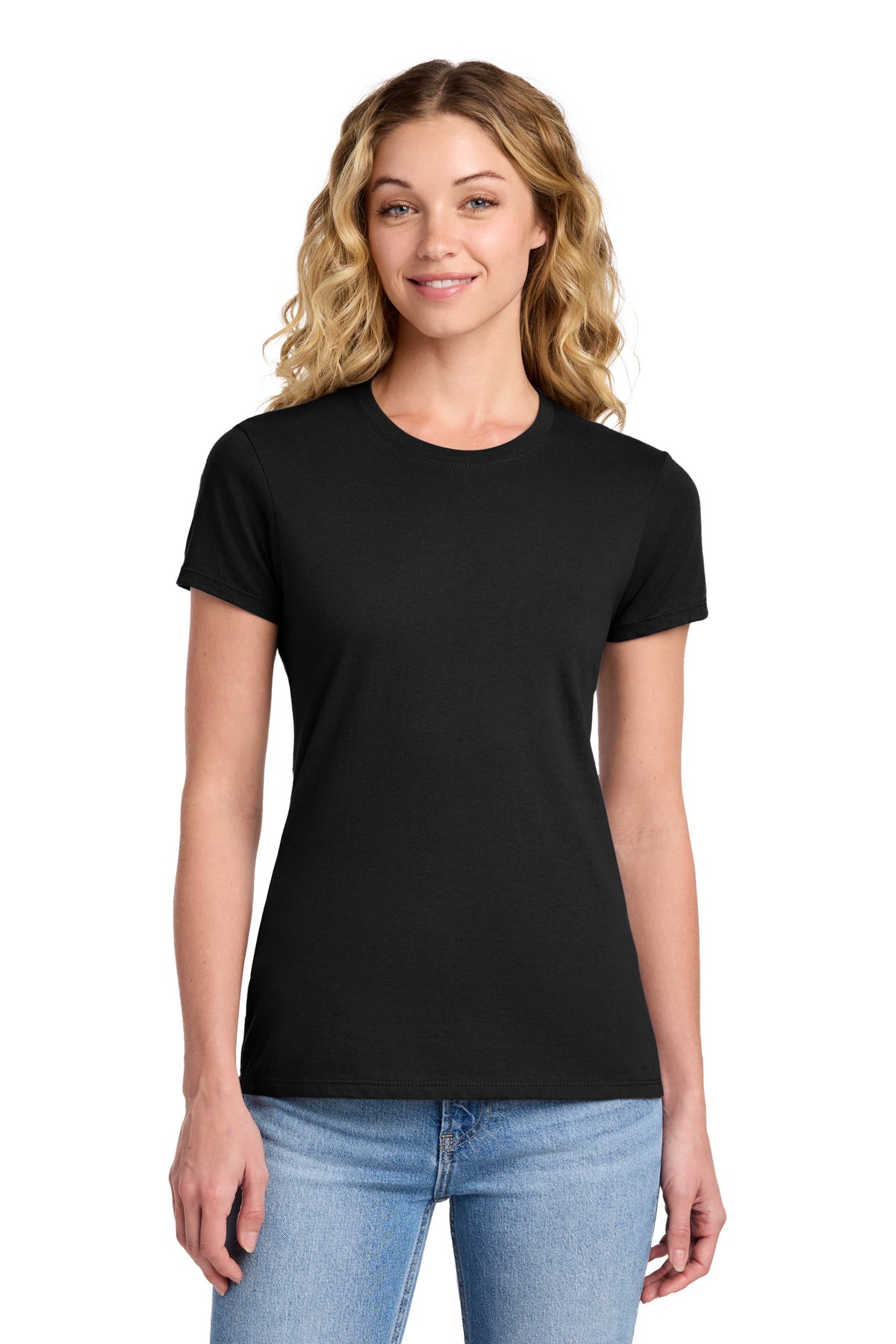 Port & Co Women's Fan Favorite Tee. LPC450 - Jet Black - front