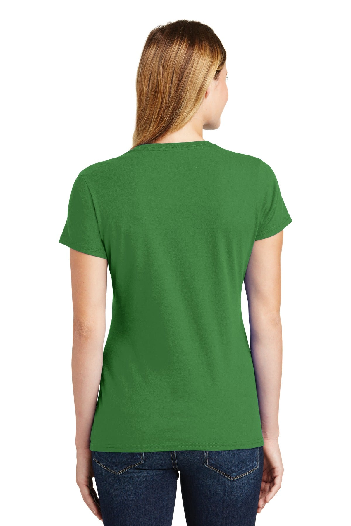Port & Co Women's Fan Favorite Tee. LPC450 - Kiwi Green - back