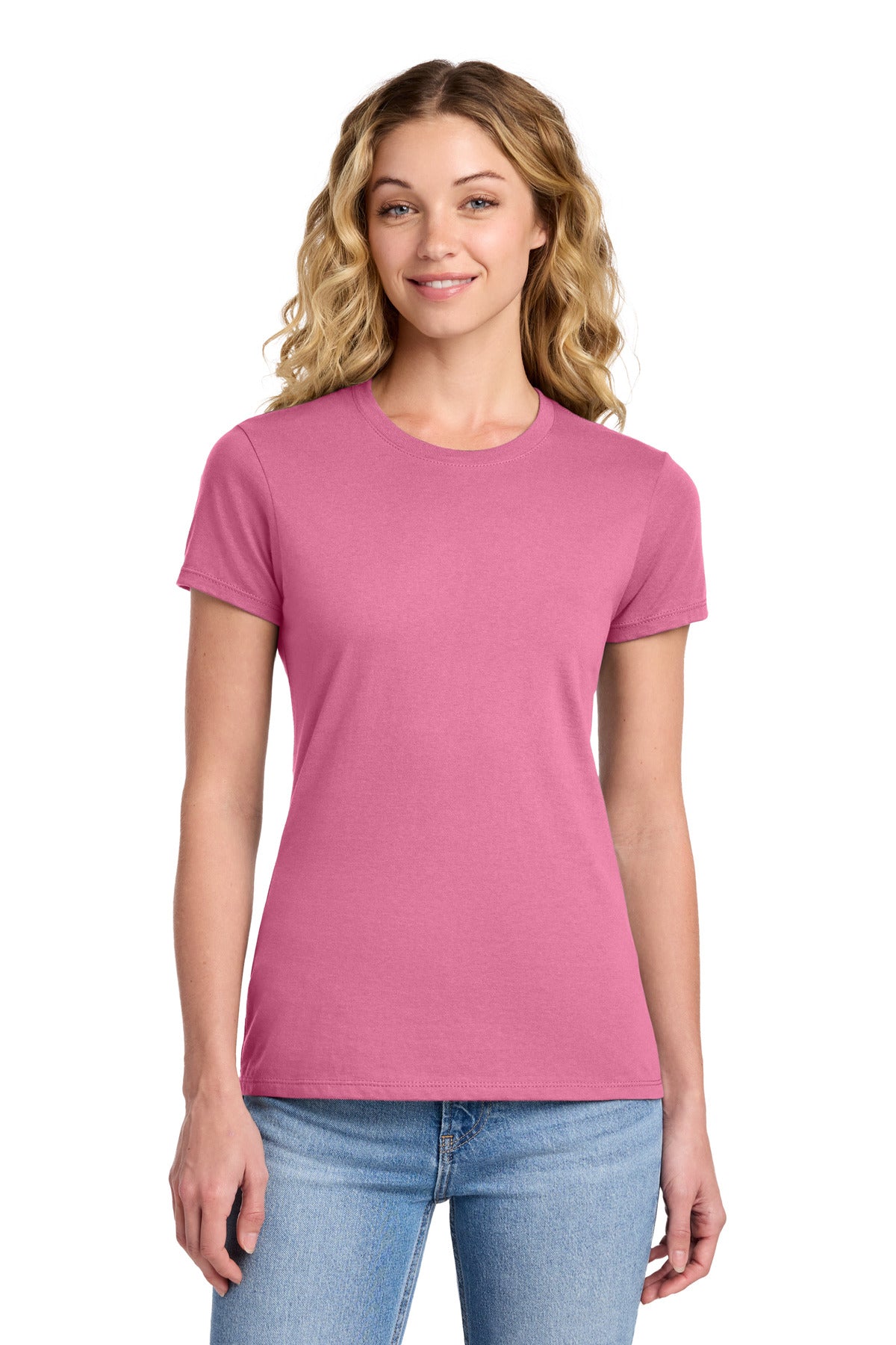 Port & Co Women's Fan Favorite Tee. LPC450 - New Pink - front