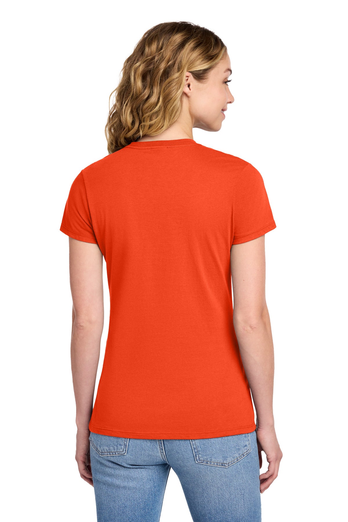 Port & Co Women's Fan Favorite Tee. LPC450 - Orange - back