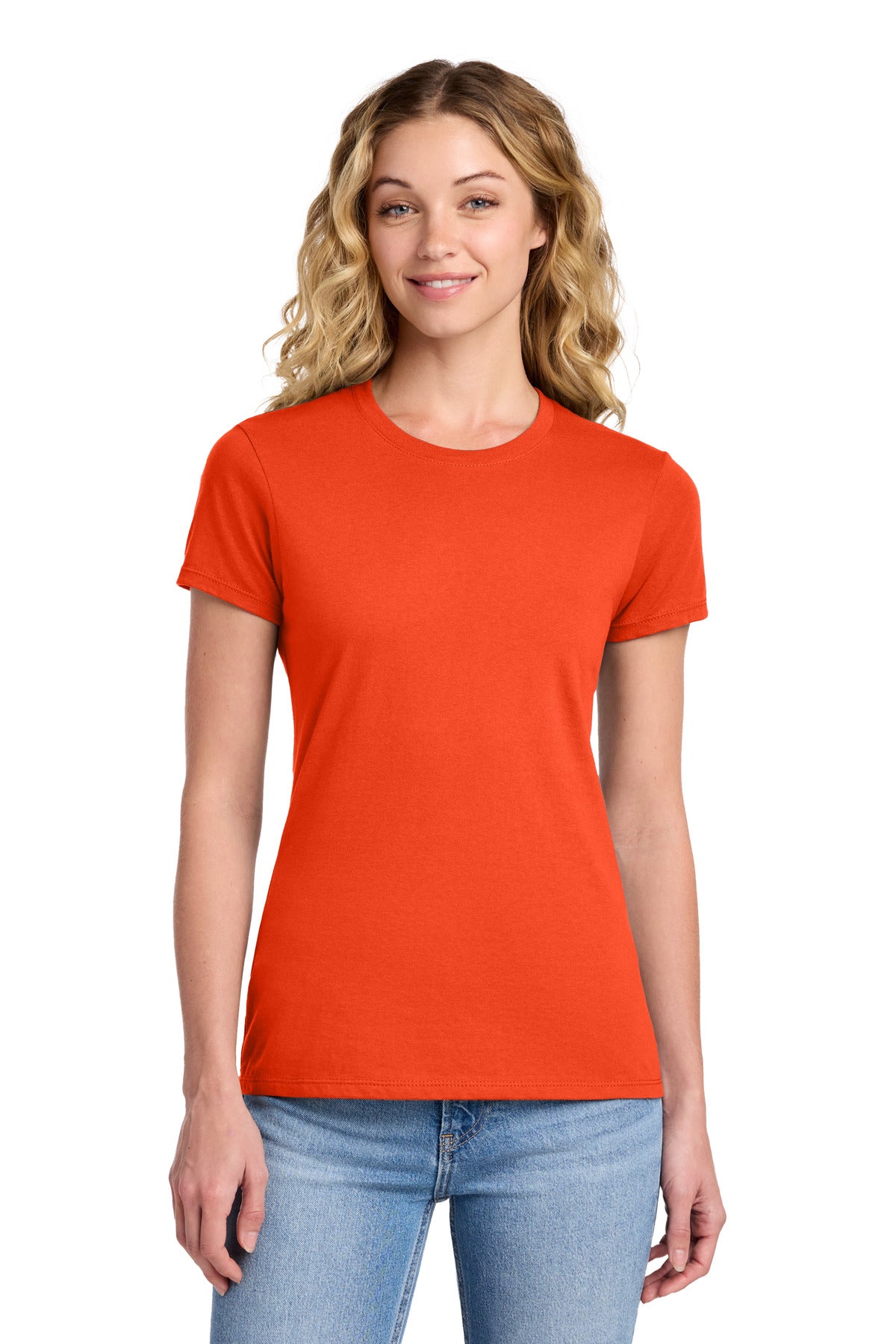Port & Co Women's Fan Favorite Tee. LPC450 - Orange - front