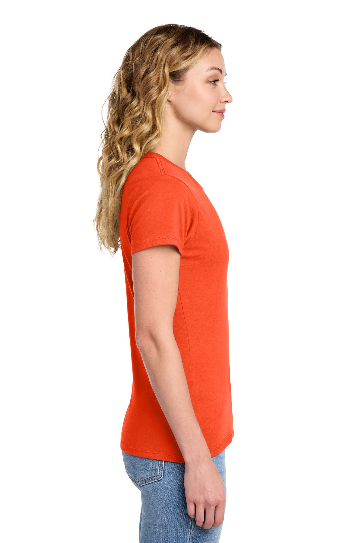 Port & Co Women's Fan Favorite Tee. LPC450 - Orange - side
