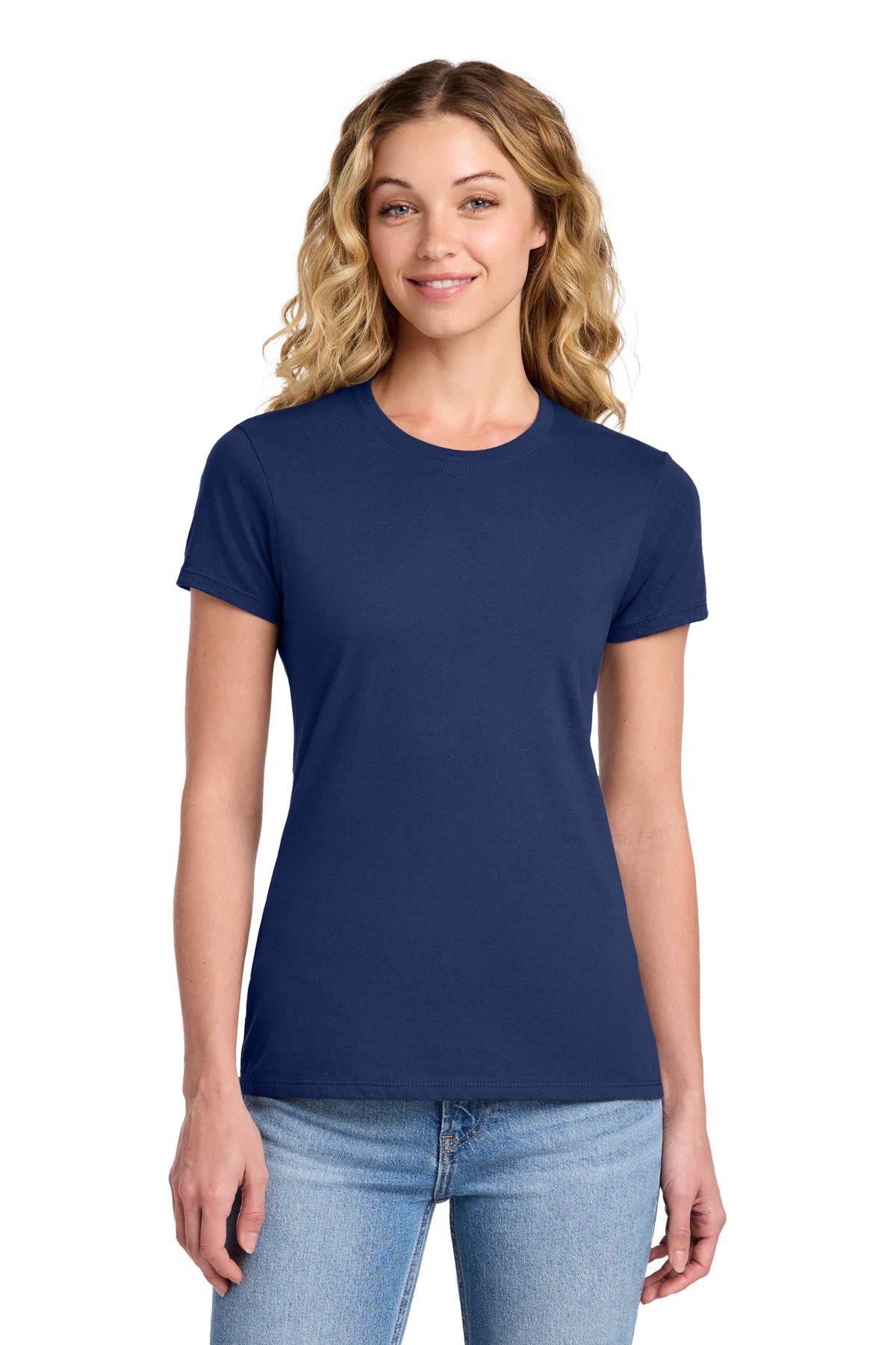 Port & Co Women's Fan Favorite Tee. LPC450 - Team Navy - front