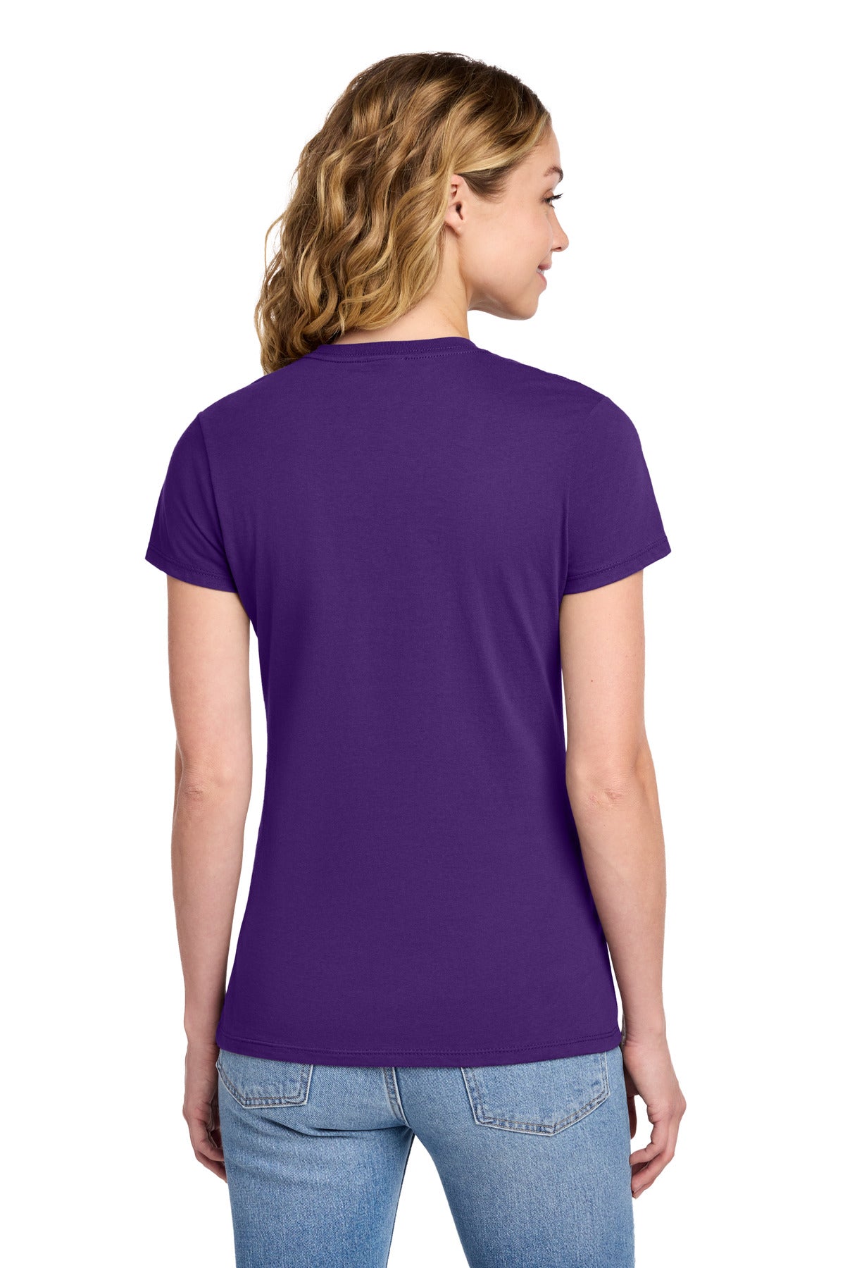 Port & Co Women's Fan Favorite Tee. LPC450 - Team Purple - back