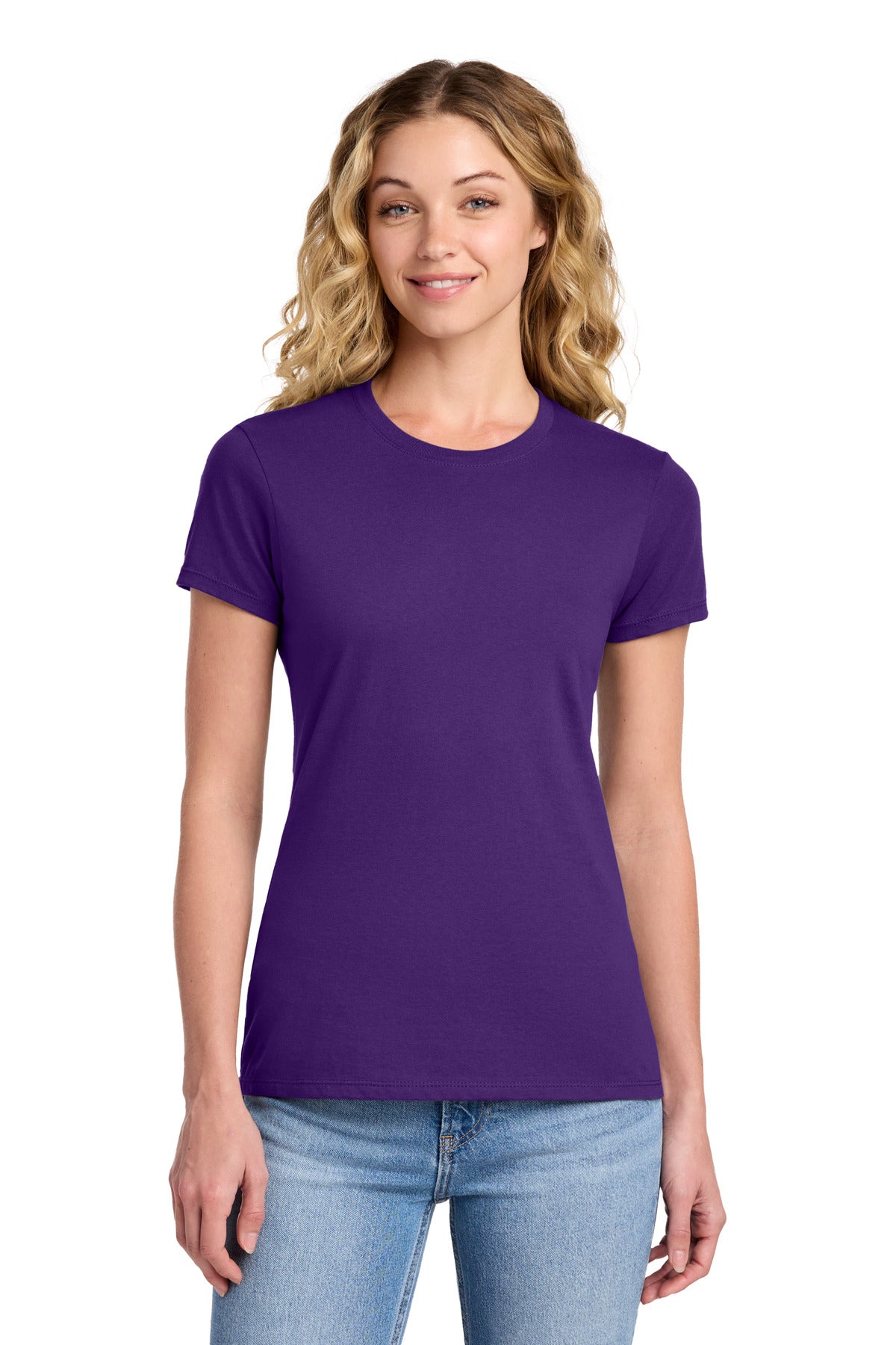 Port & Co Women's Fan Favorite Tee. LPC450 - Team Purple - front