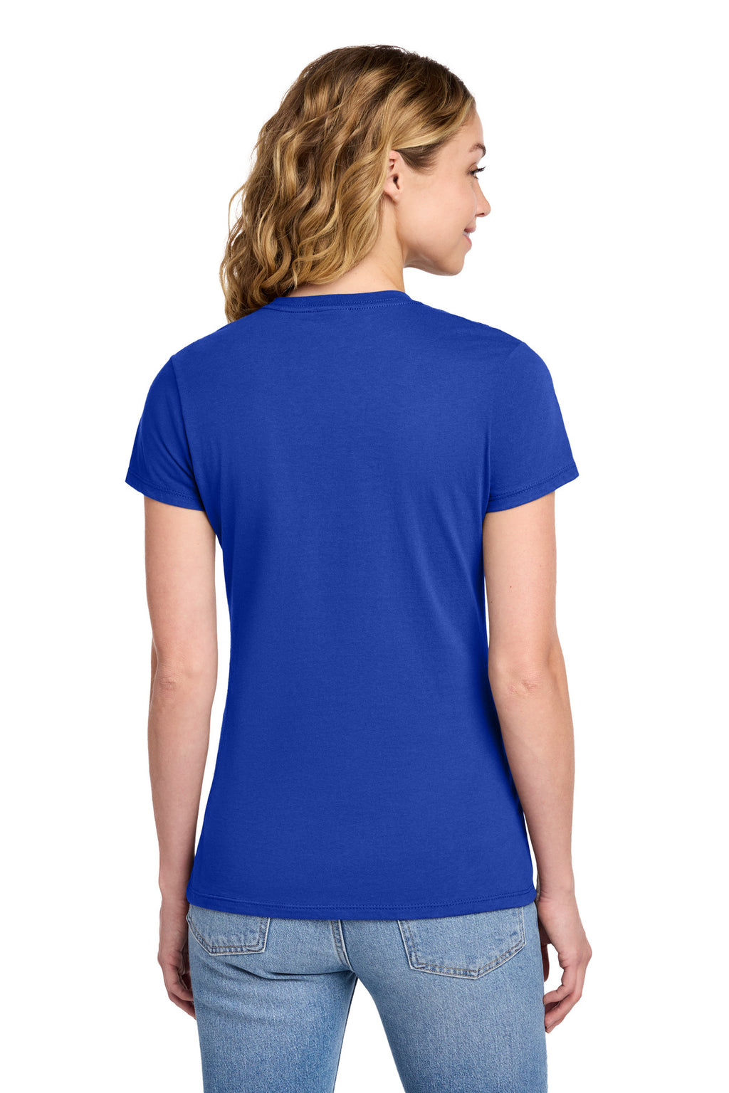 Port & Co Women's Fan Favorite Tee. LPC450 - True Royal - back
