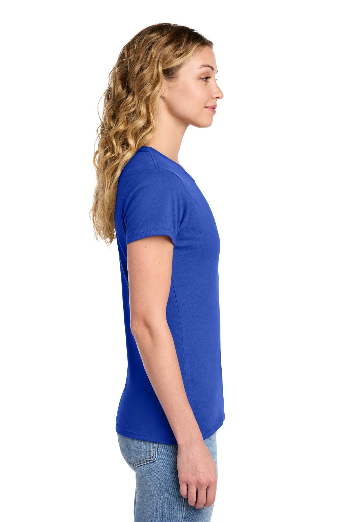 Port & Co Women's Fan Favorite Tee. LPC450 - True Royal - side