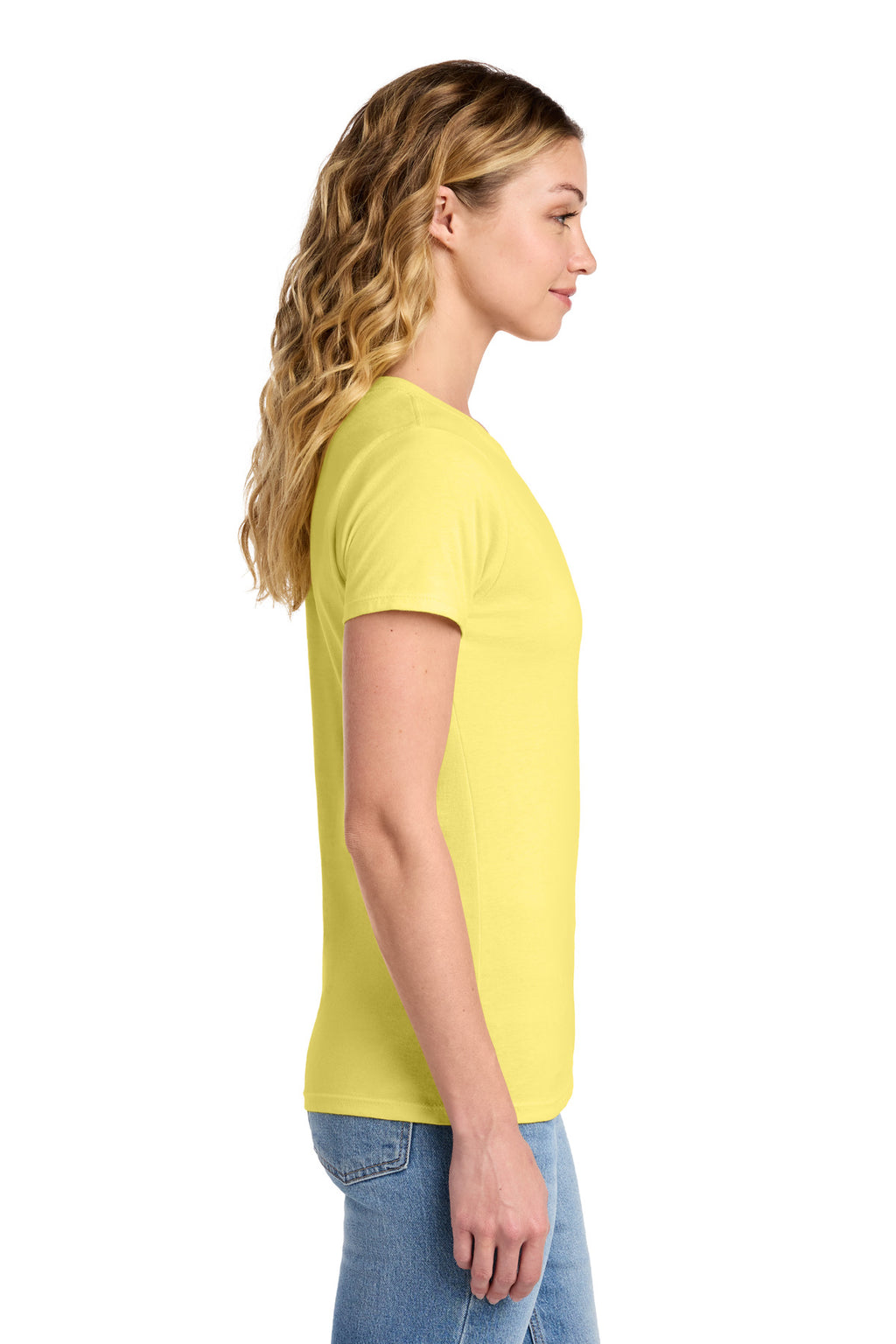 Port & Co Women's Fan Favorite Tee. LPC450 - Yellow - side