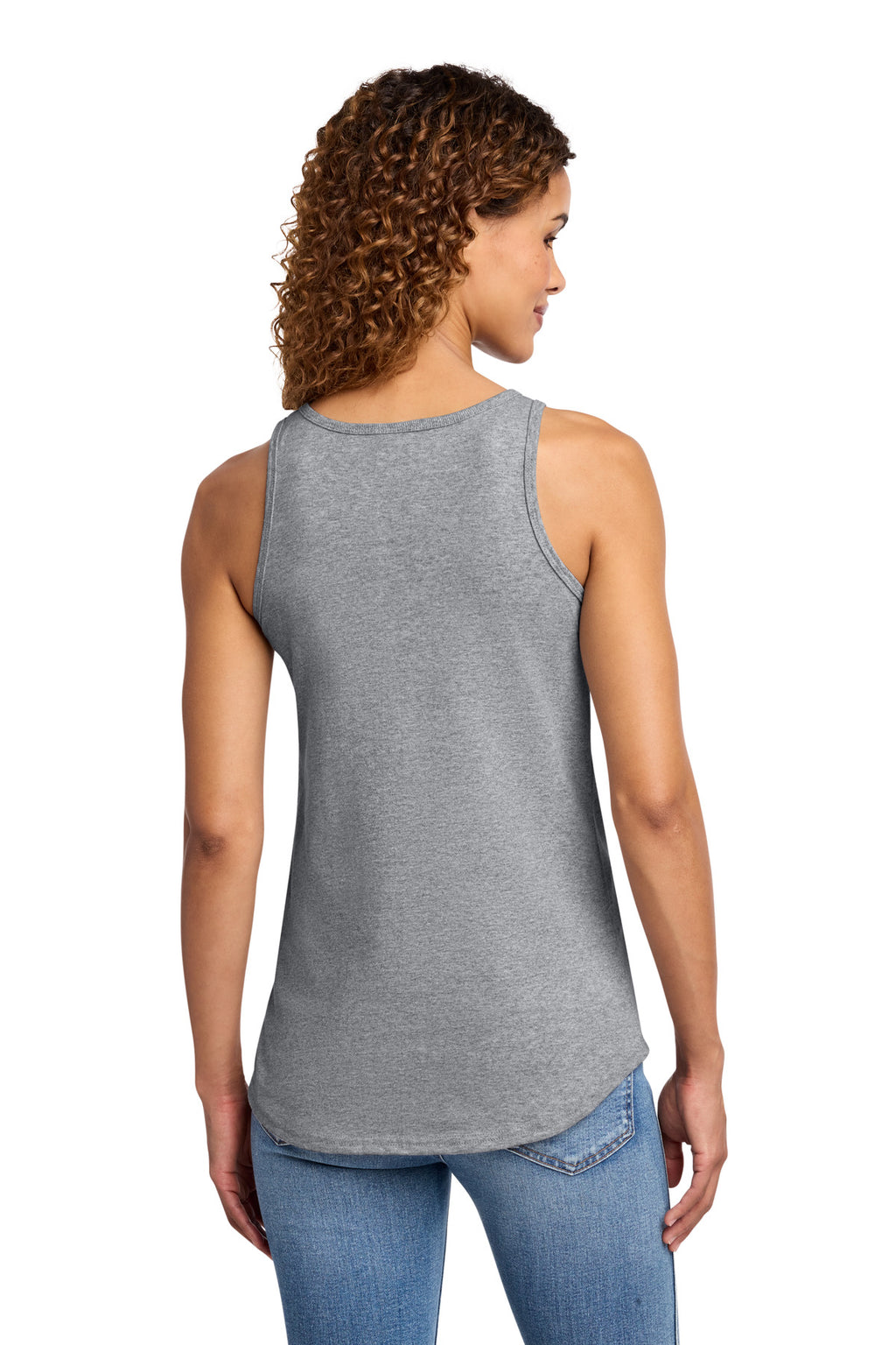 Port & Co Women's Core Cotton Tank Top. LPC54TT - Athletic Heather - back