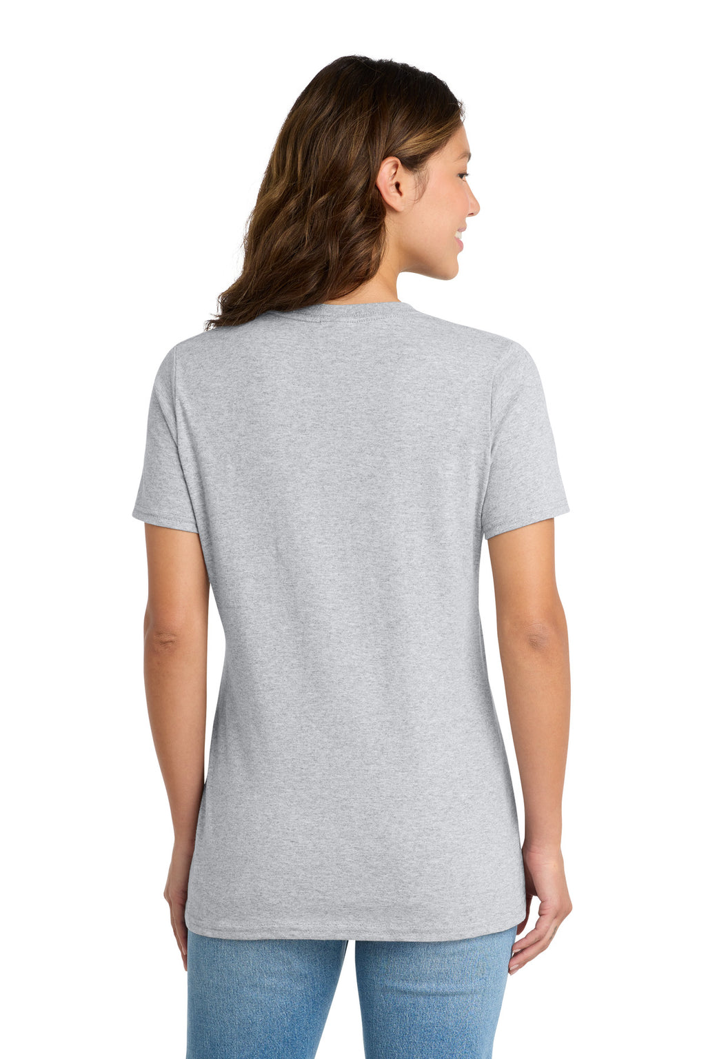 Port & Co Women's Core Cotton Tee. LPC54 - Ash - back