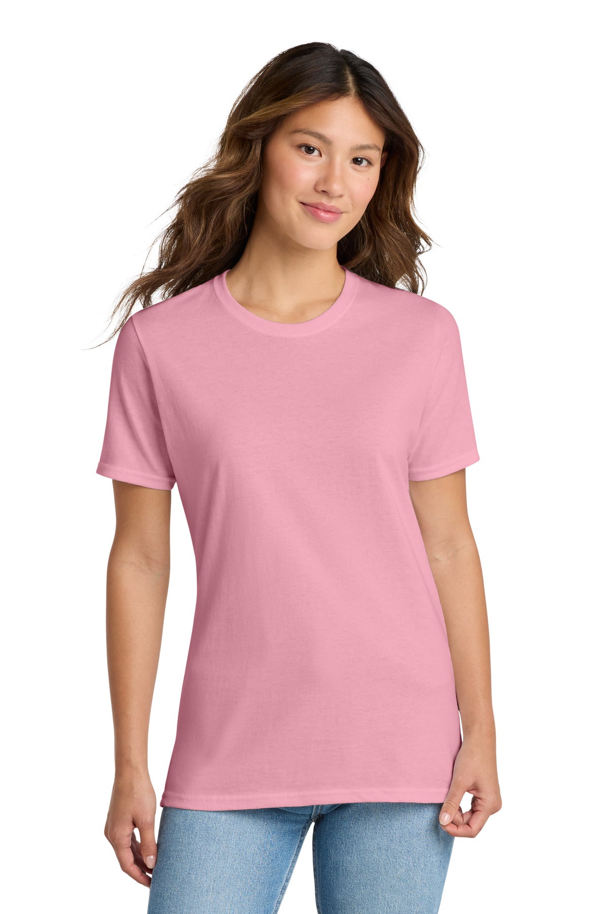 Port & Co Women's Core Cotton Tee. LPC54 - Candy Pink - front