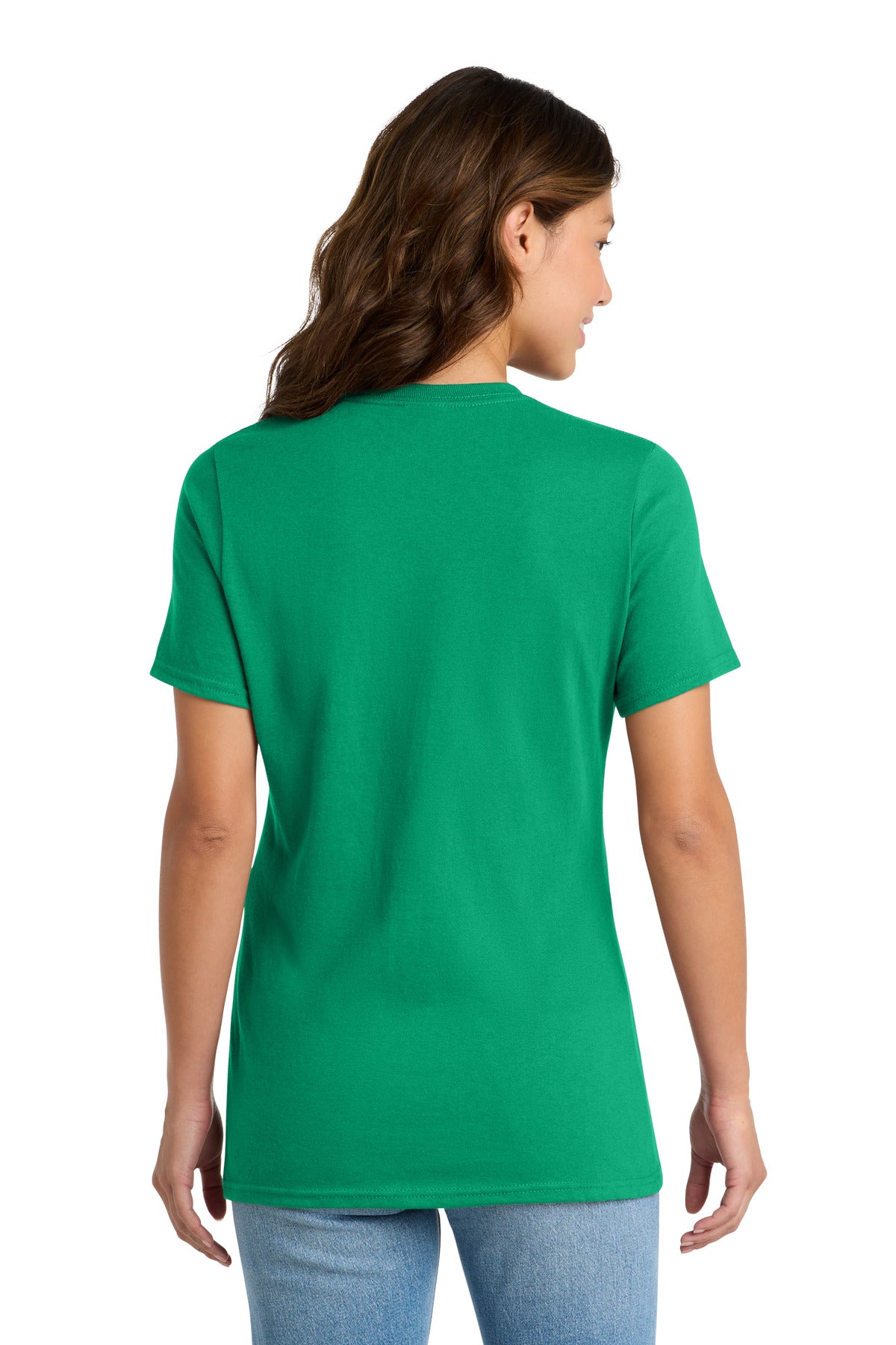 Port & Co Women's Core Cotton Tee. LPC54 - Kelly - back