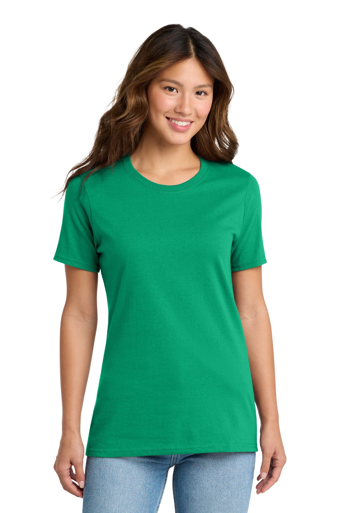 Port & Co Women's Core Cotton Tee. LPC54 - Kelly - front