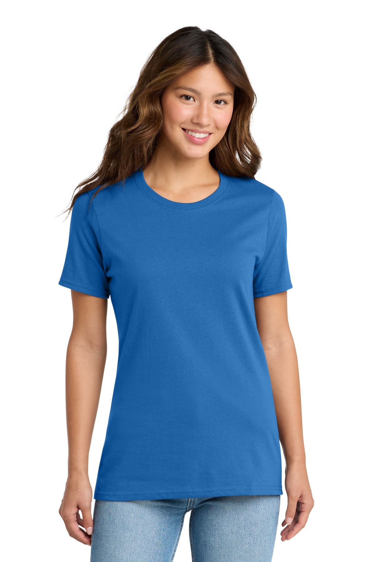 Port & Co Women's Core Cotton Tee. LPC54 - Royal - front