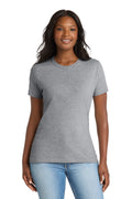 Port & Co Women's Core Blend Tee. LPC55 - Athletic Heather - front