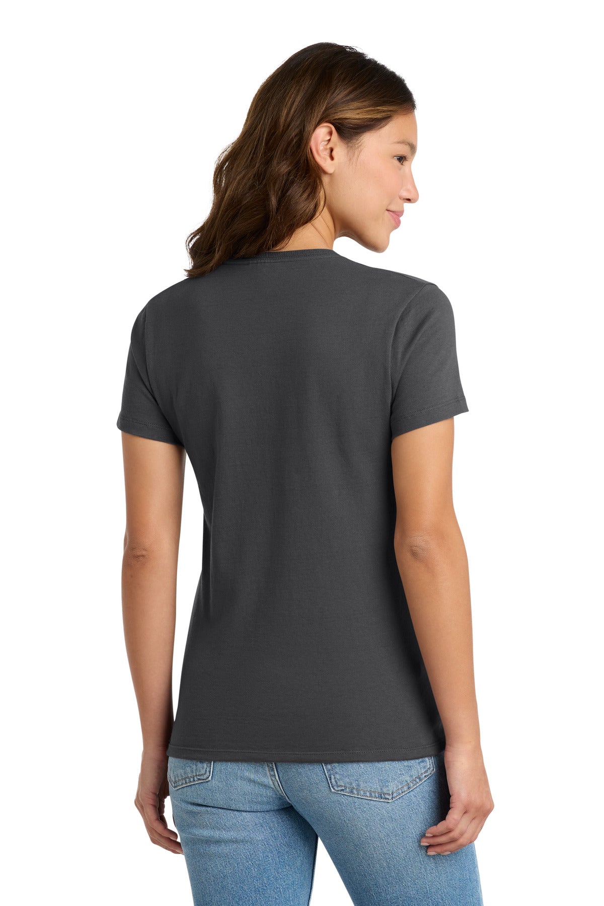 Port & Co Women's Essential Tee. LPC61 - Charcoal - back