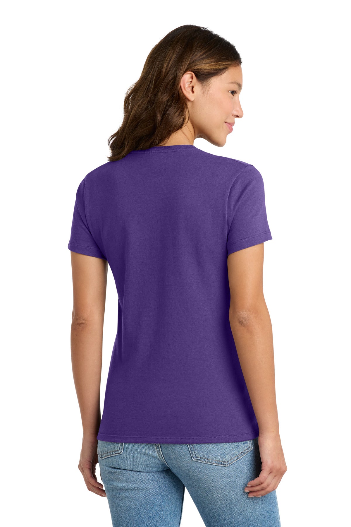 Port & Co Women's Essential Tee. LPC61 - Purple - back