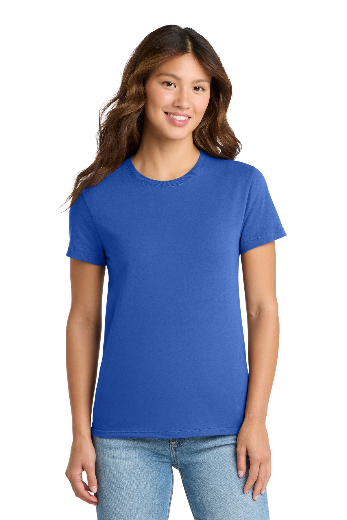 Port & Co Women's Essential Tee. LPC61 - Royal - front