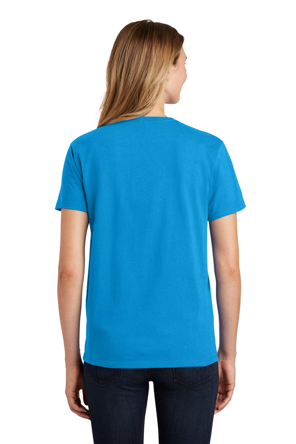 Port & Co Women's Essential Tee. LPC61 - Sapphire - back