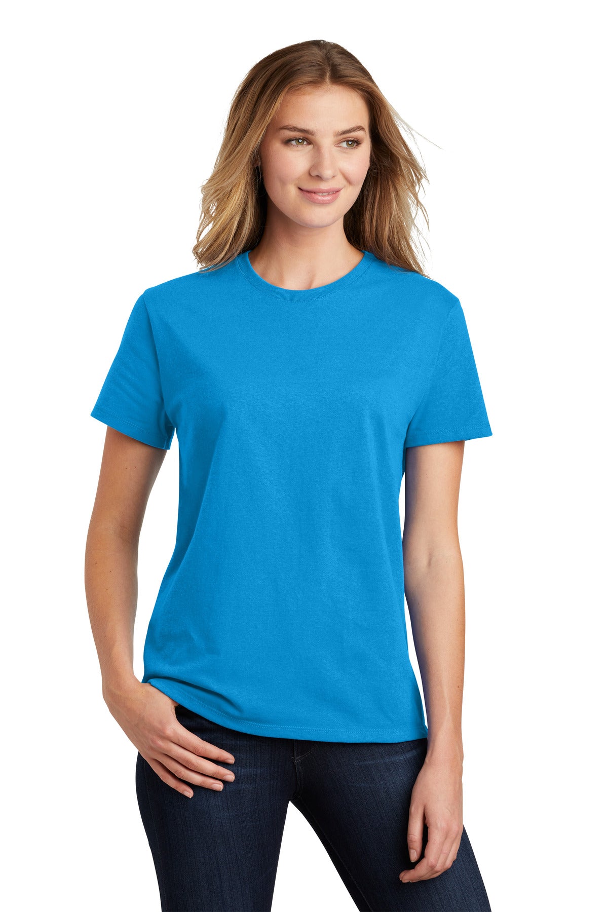Port & Co Women's Essential Tee. LPC61 - Sapphire - front