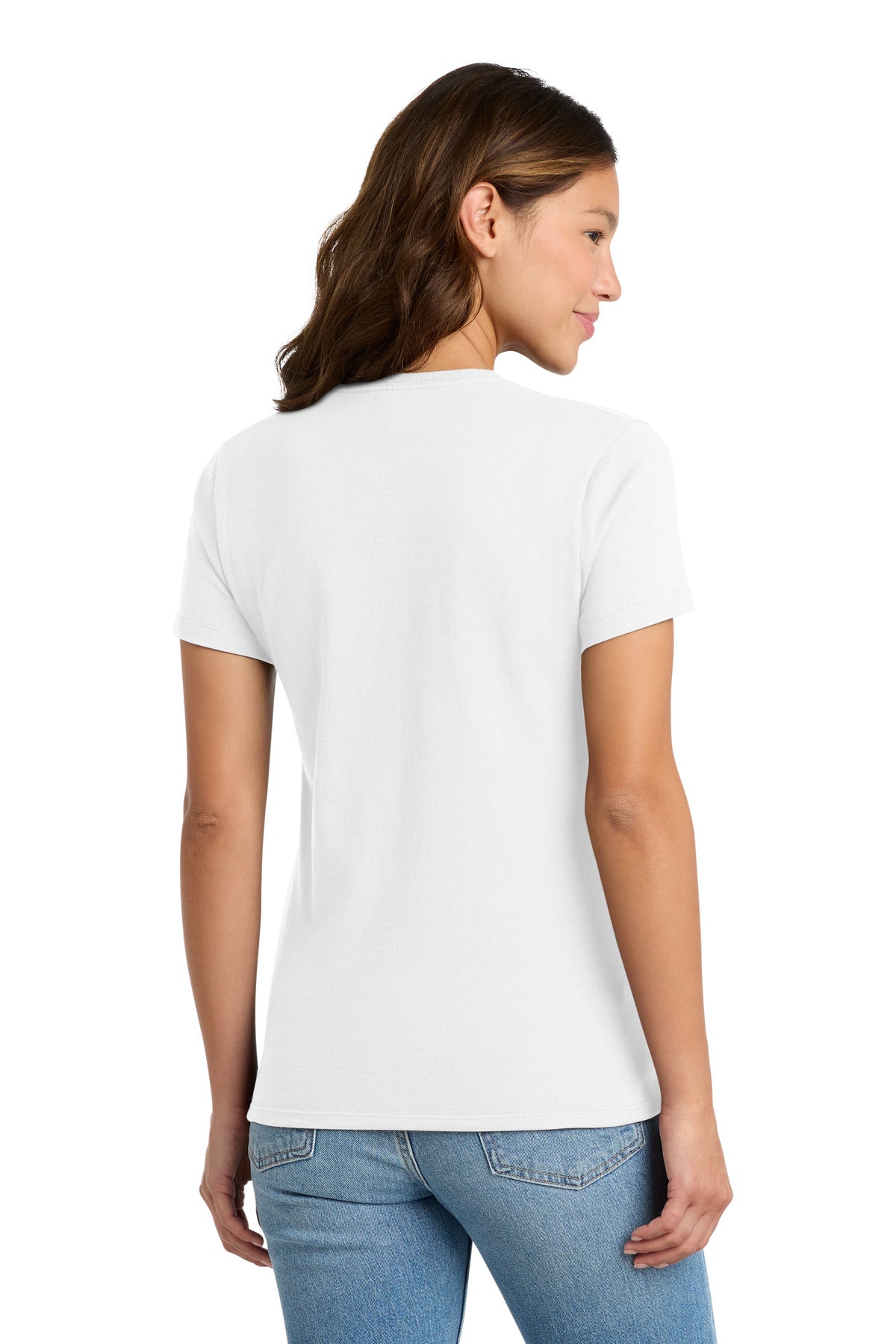 Port & Co Women's Essential Tee. LPC61 - White - back