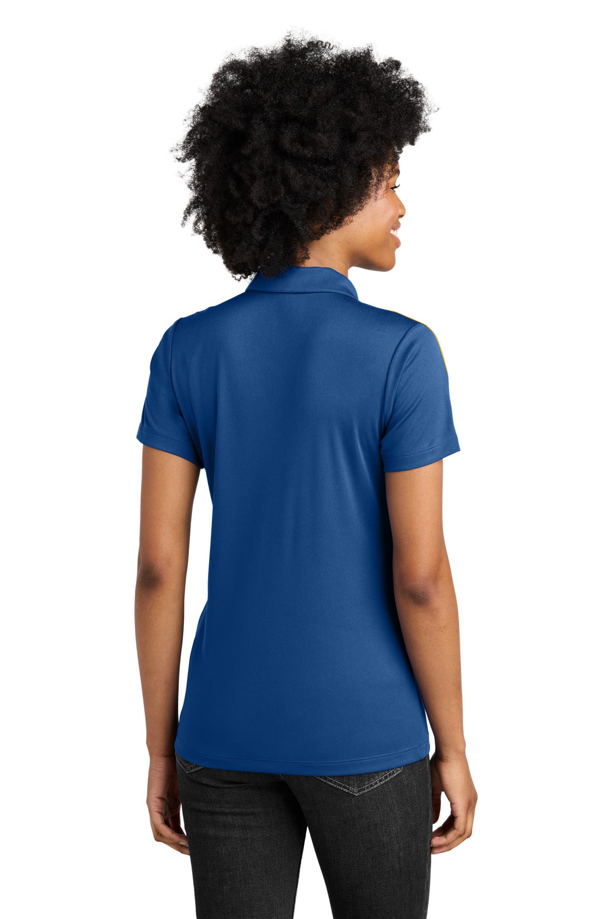 Sport-Tek Women's Competitor United Polo LST104 - Royal/ Gold - back