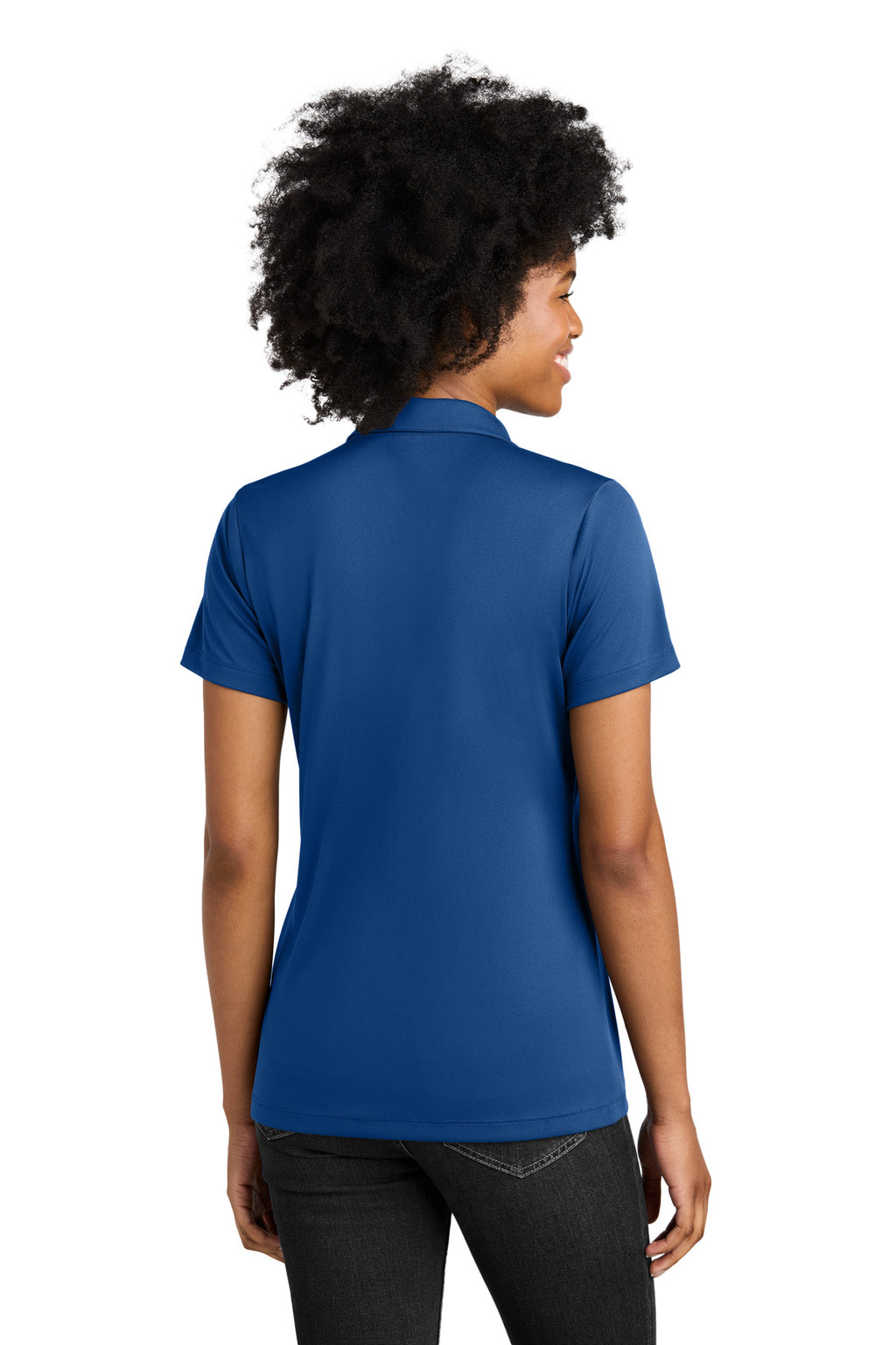 Sport-Tek Women's Competitor United Polo LST104 - Royal/ White - back