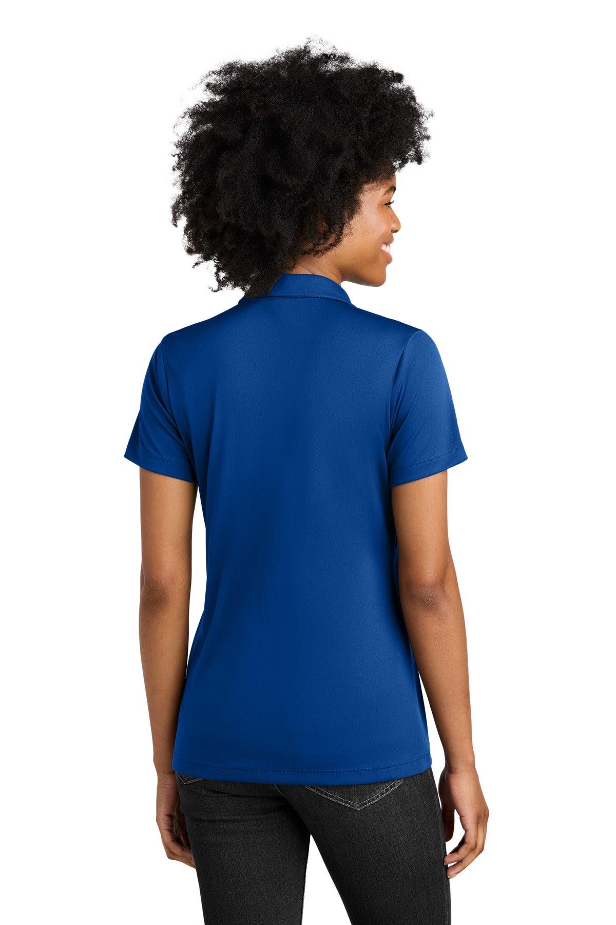 Sport-Tek Women's Competitor United Polo LST104 - True Royal/ White - back