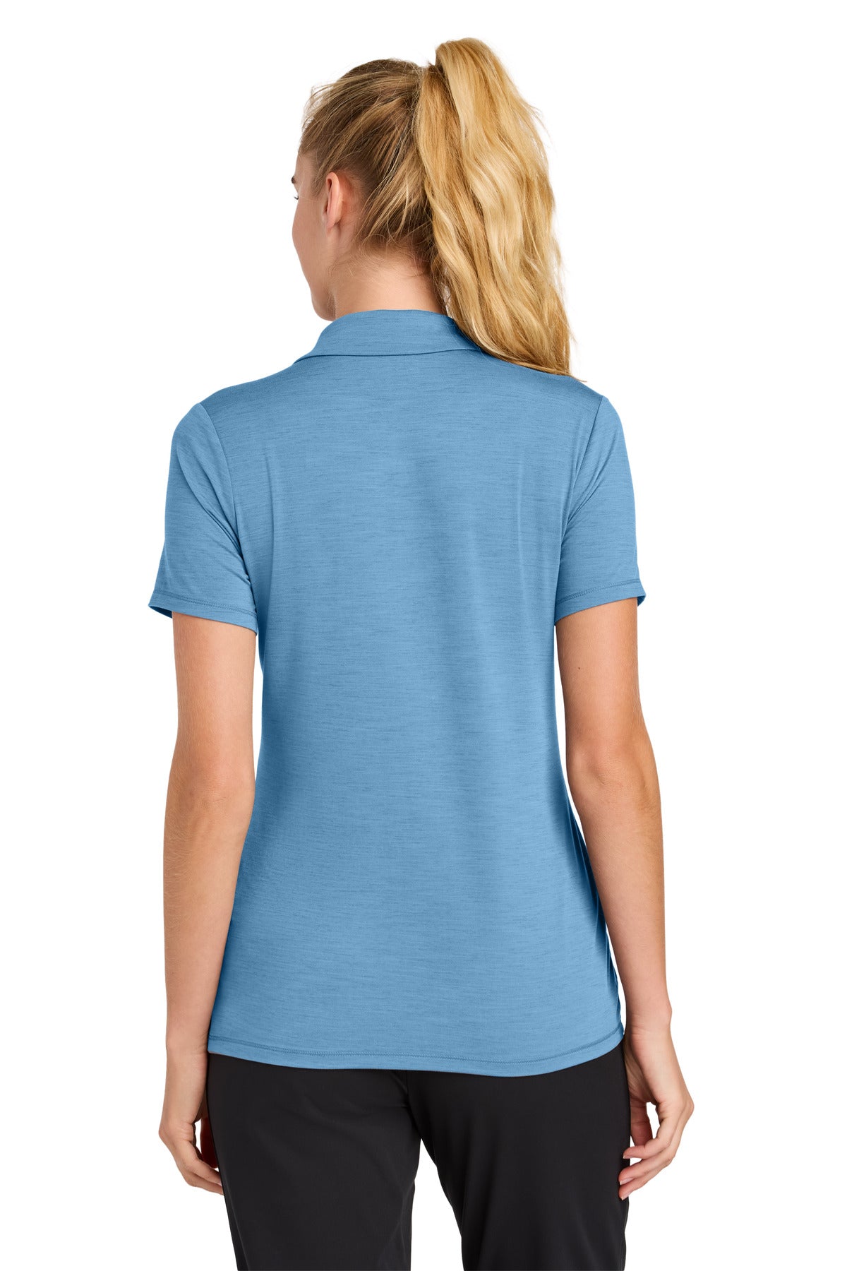 Sport-Tek Women's Versa Polo LST490 - Carolina Blue - back
