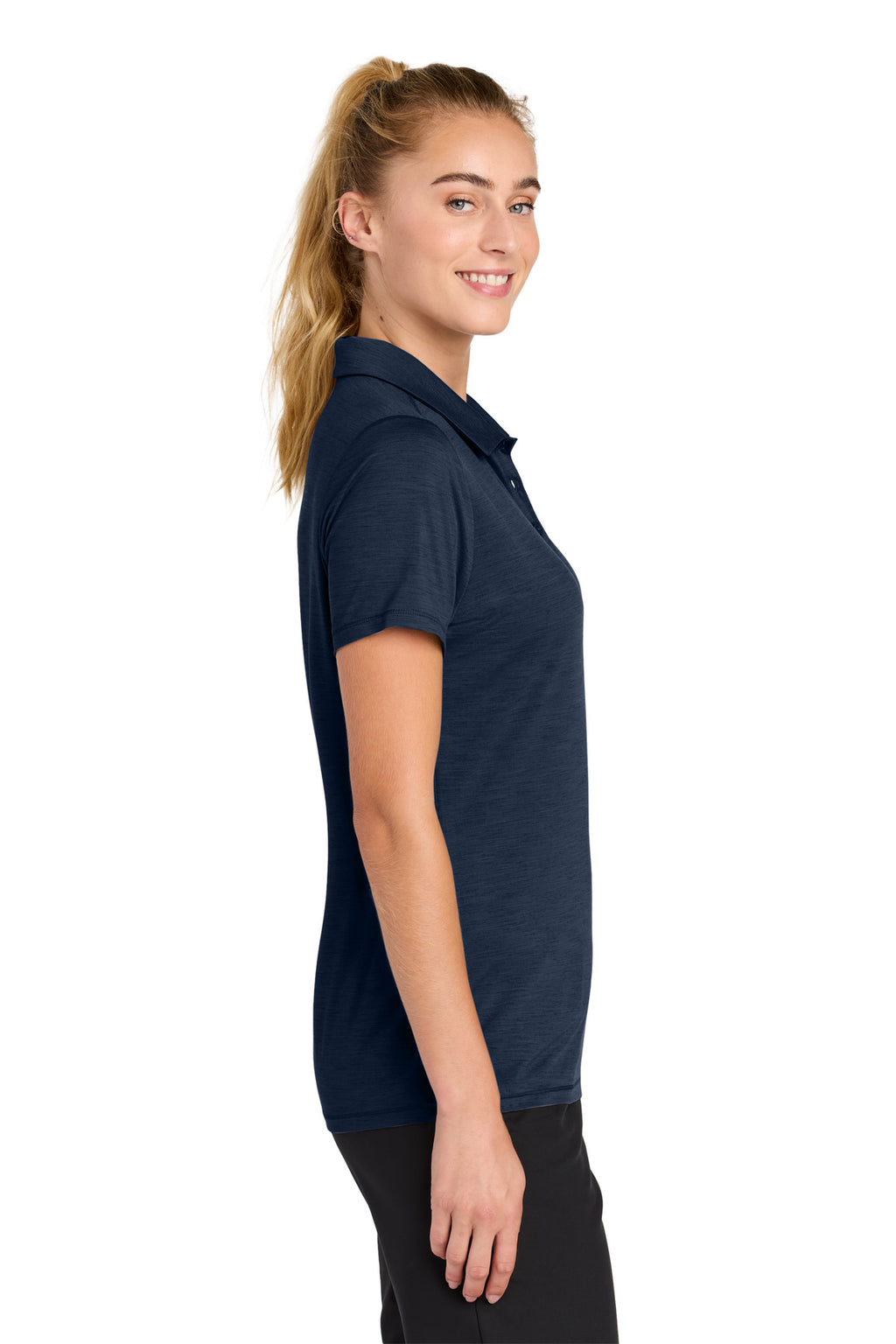 Sport-Tek Women's Versa Polo LST490 - True Navy - side