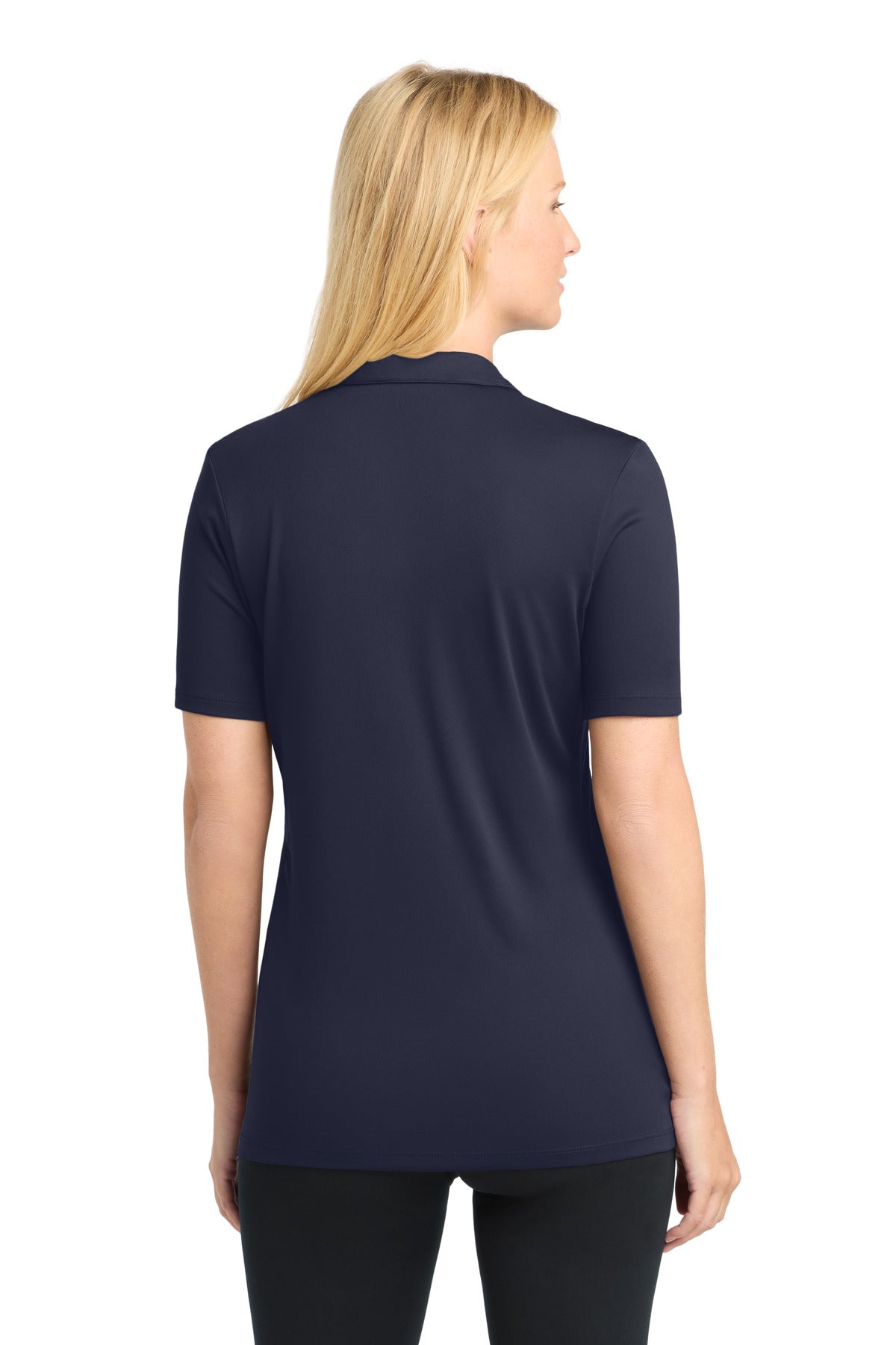 Sport-Tek Women's Posi-UV Pro Polo. LST520 - True Navy - back
