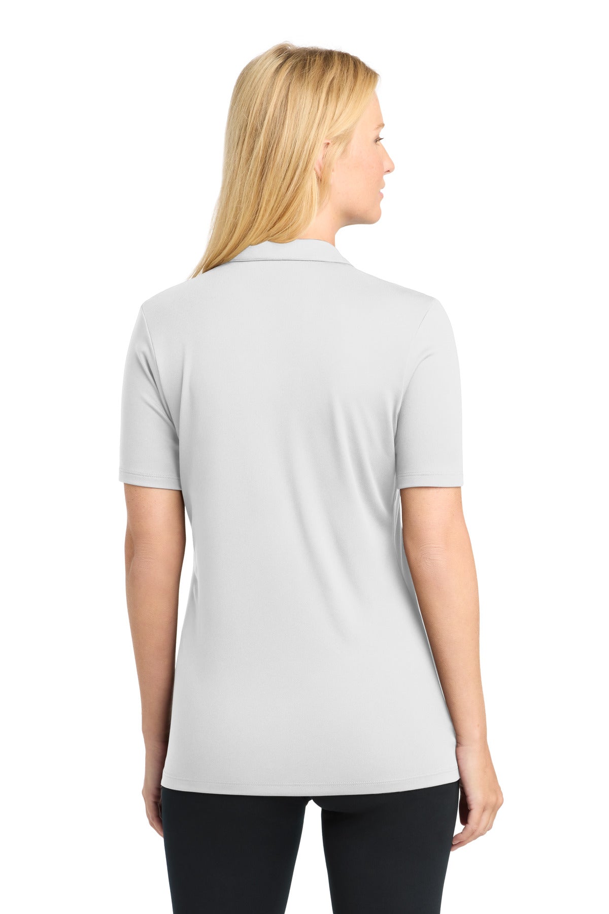 Sport-Tek Women's Posi-UV Pro Polo. LST520 - White - back