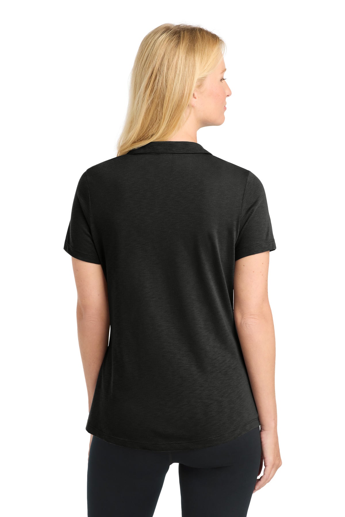 Sport-Tek Women's PosiCharge Strive Polo. LST530 - Black - back